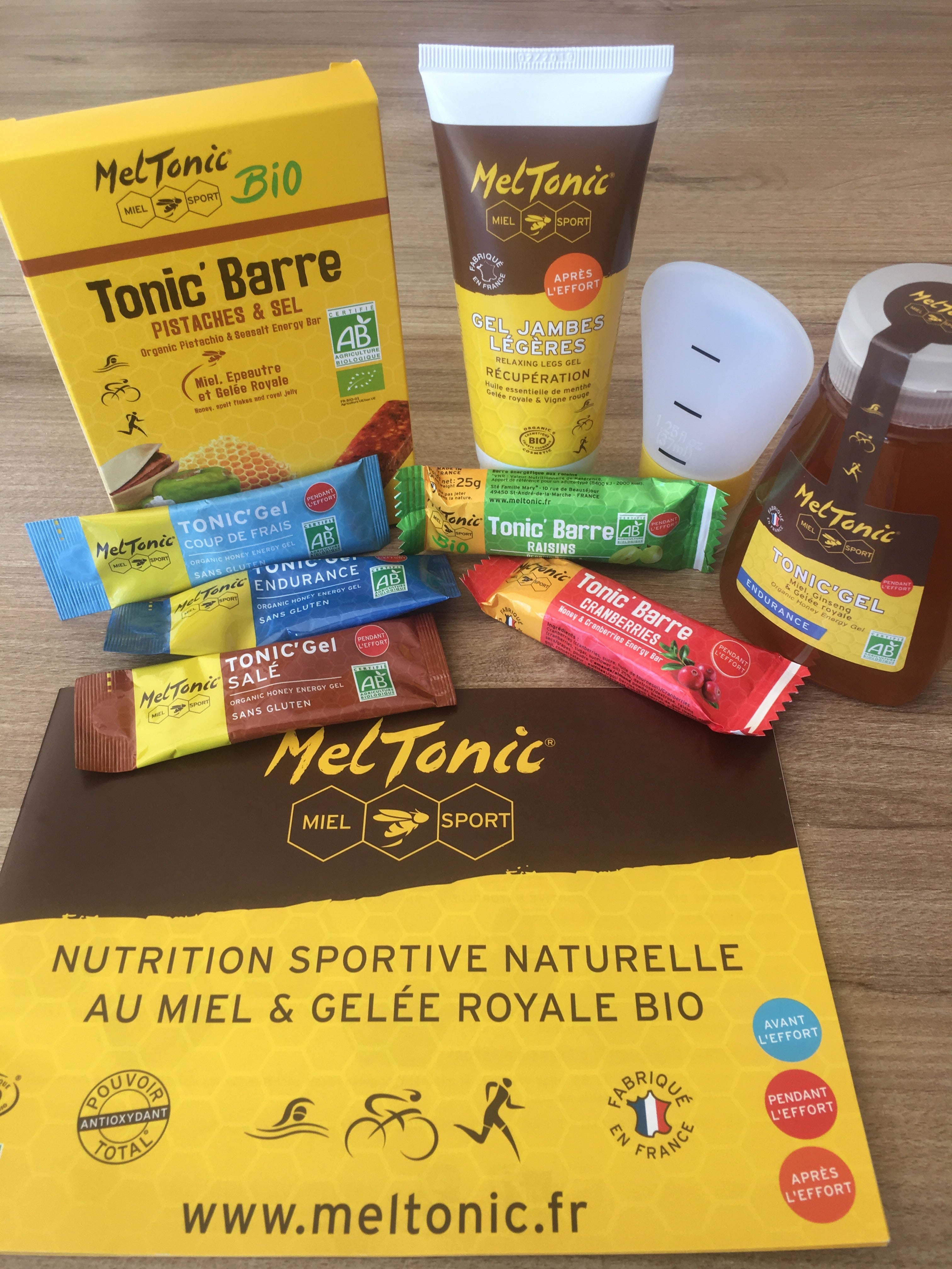 Nutrition sportive naturelle, première gamme au Miel & Gelée royale Bio